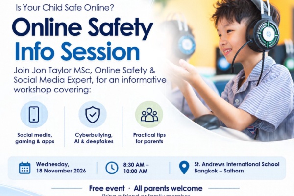 Online Safety Info Session for parents — St Andrews Sathorn — photo 1